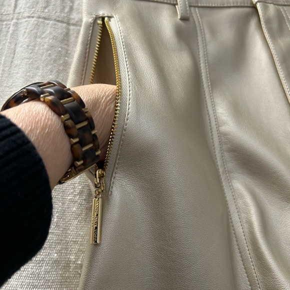 Marc New York /Gold Mini A-Line Skirt/Size 2 - Picture 2 of 12